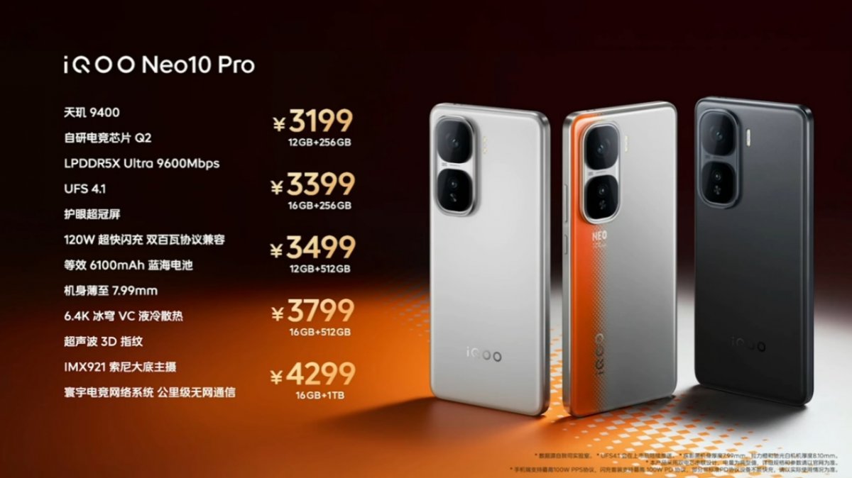 iQOO Neo10系列发布：天玑9400加持，超声波指纹解锁新体验(图14)