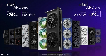 Intel Battlemage显卡发布：Arc B580和B570规格性能全面解析(图2)