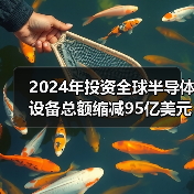 2024年投资全球半导体设备总额缩减95亿美元，降至1233亿美元（图1）