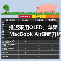 推迟采用OLED，苹果MacBook Air转而升级氧化物TFT-LCD（图3）