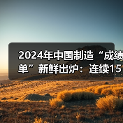 2024年中国制造“成绩单”新鲜出炉：连续15年规模全球第一！（图4）