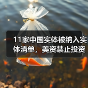 11家中国实体被纳入实体清单，美资禁止投资中国三个行业（图1）