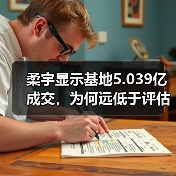 柔宇显示基地5.039亿成交，为何远低于评估价？（图3）