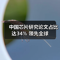 中国芯片研究论文占比达34% 领先全球(图2) 中国芯片研究论文占比达34% 领先全球(图2)