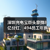 深圳充电宝巨头豪掷8亿分红,494员工年薪超百万背后有何逻辑?(图1) 深圳充电宝巨头豪掷8亿分红,494员工年薪超百万背后有何逻辑?(图1)