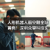 人形机器人前空翻全球首例!深圳众擎科技实现技术突破(图1) 人形机器人前空翻全球首例!深圳众擎科技实现技术突破(图1)