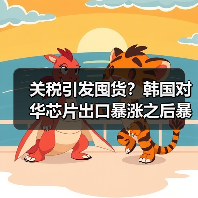 关税引发囤货?韩国对华芯片出口暴涨之后暴跌(图2) 关税引发囤货?韩国对华芯片出口暴涨之后暴跌(图2)