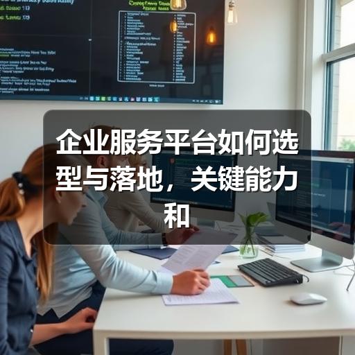 企业服务平台如何选型与落地,关键能力和常见误区解析(图1) 企业服务平台如何选型与落地,关键能力和常见误区解析