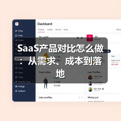 SaaS产品对比怎么做：从需求、成本到落地效果的选型思路