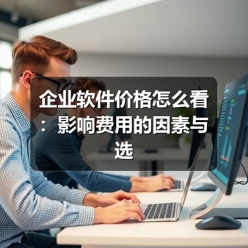 企业软件价格怎么看：影响费用的因素与选型核实方法