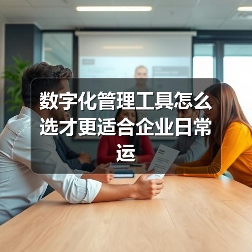企业如何选型数字化管理工具?避开这些常见误区(图1) 数字化管理工具怎么选才更适合企业日常运营